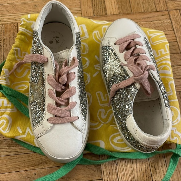 💕HP💕Golden Goose x Bonpoint girls limited edition glitter sneakers - Picture 4 of 6